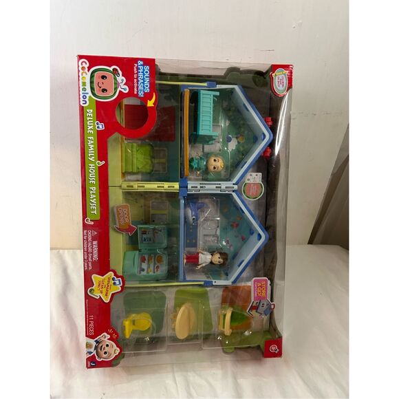 Cocomelon deluxe Family house Playset sealed 11 piece (Store go House)new - Picture 2 of 6